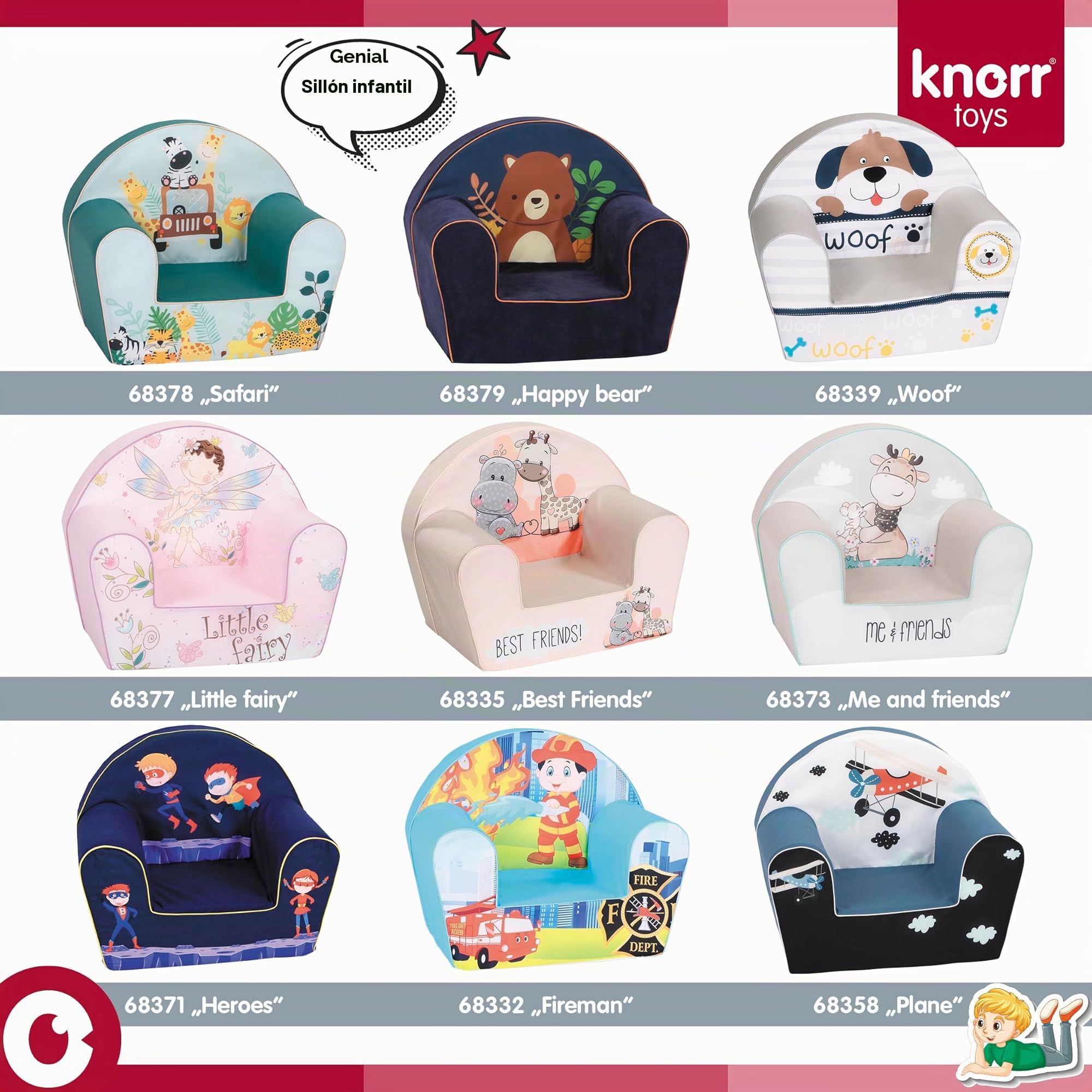 Knorrtoys 68378 Sillón Infantil Safari