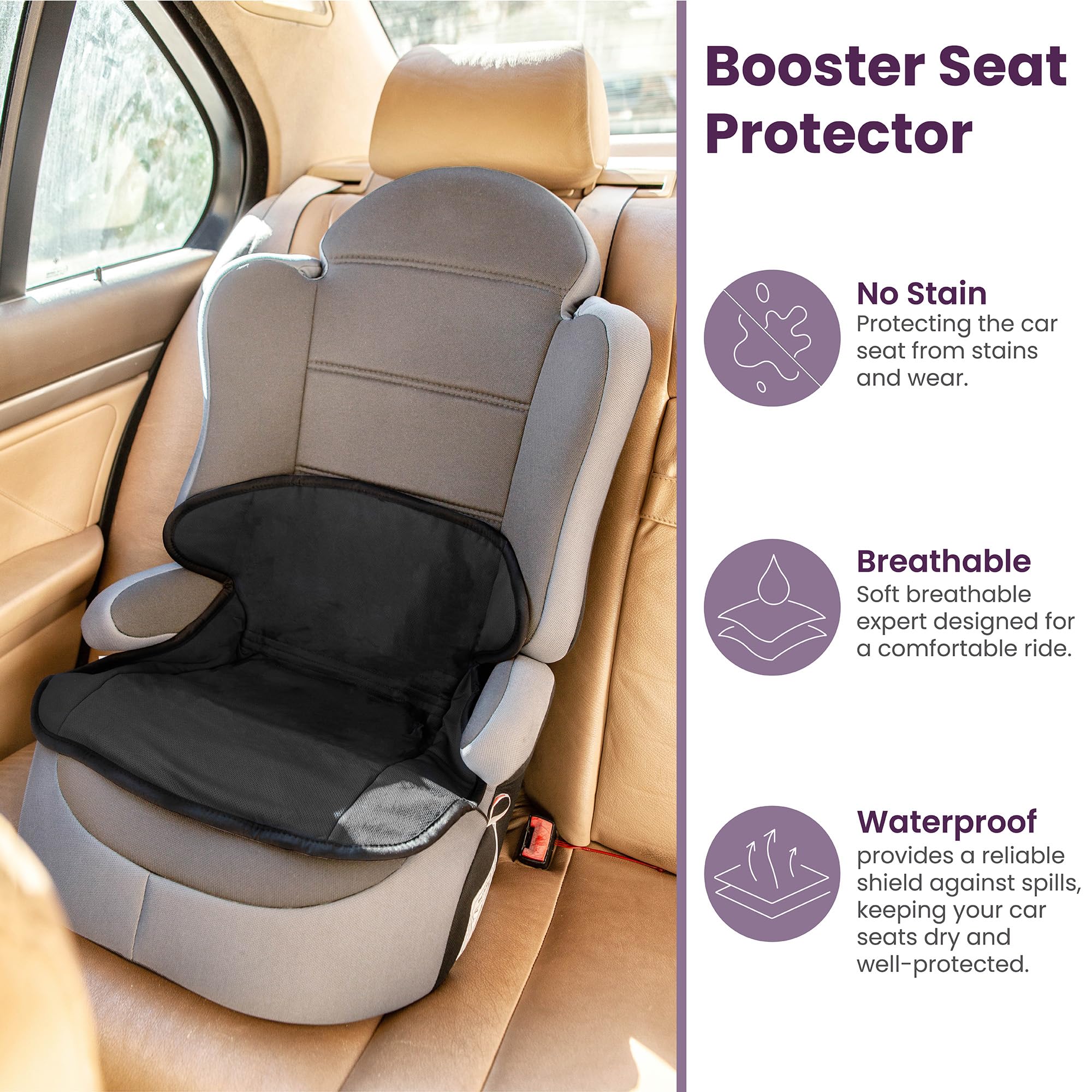 Protection De Siège Auto Bébé étanche - Tapis D'apprentissage Propreté, 29x52 Cm, Polyester
