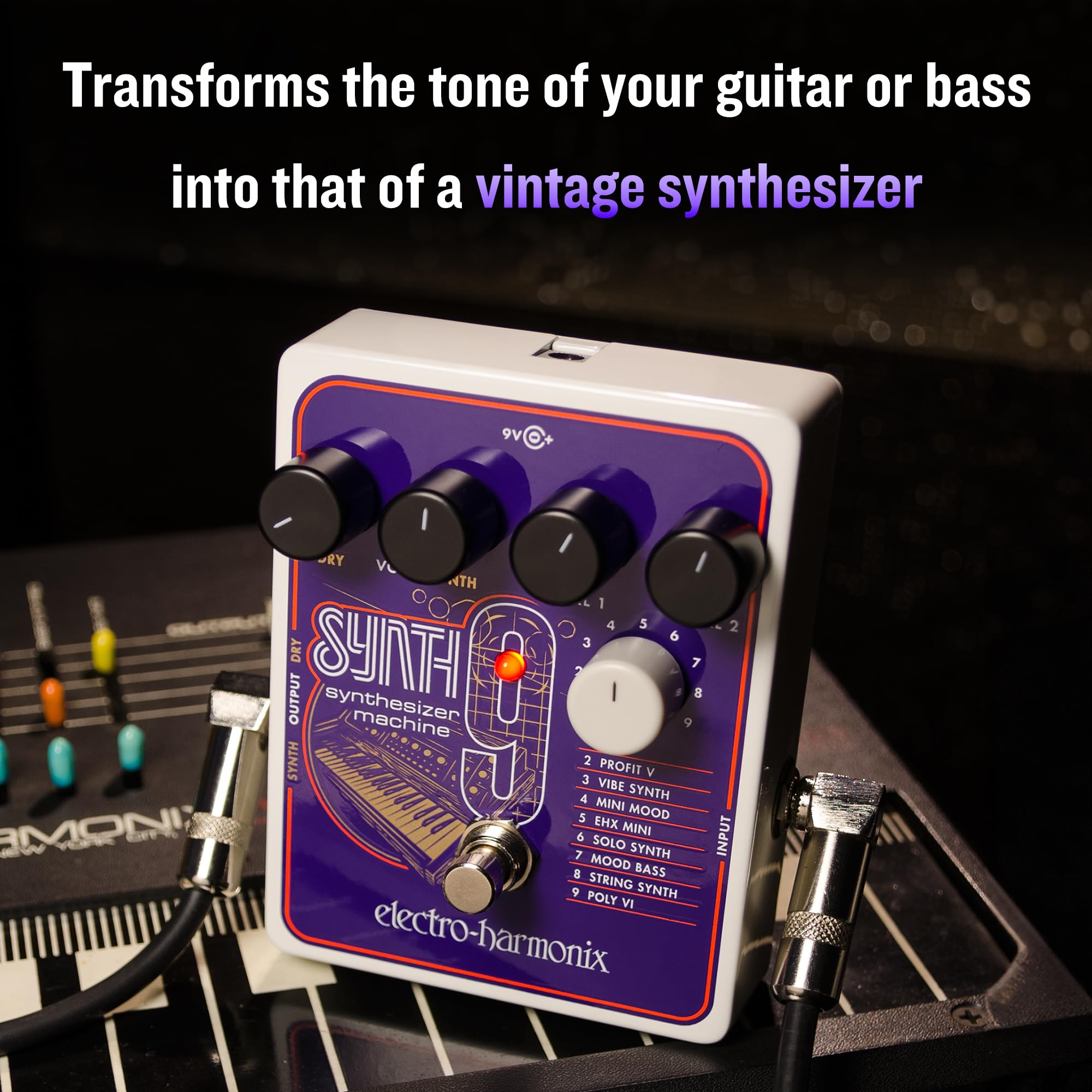 Electro-Harmonix SYNTH9 Synthesizer Machine Pedal : Amazon.com.br