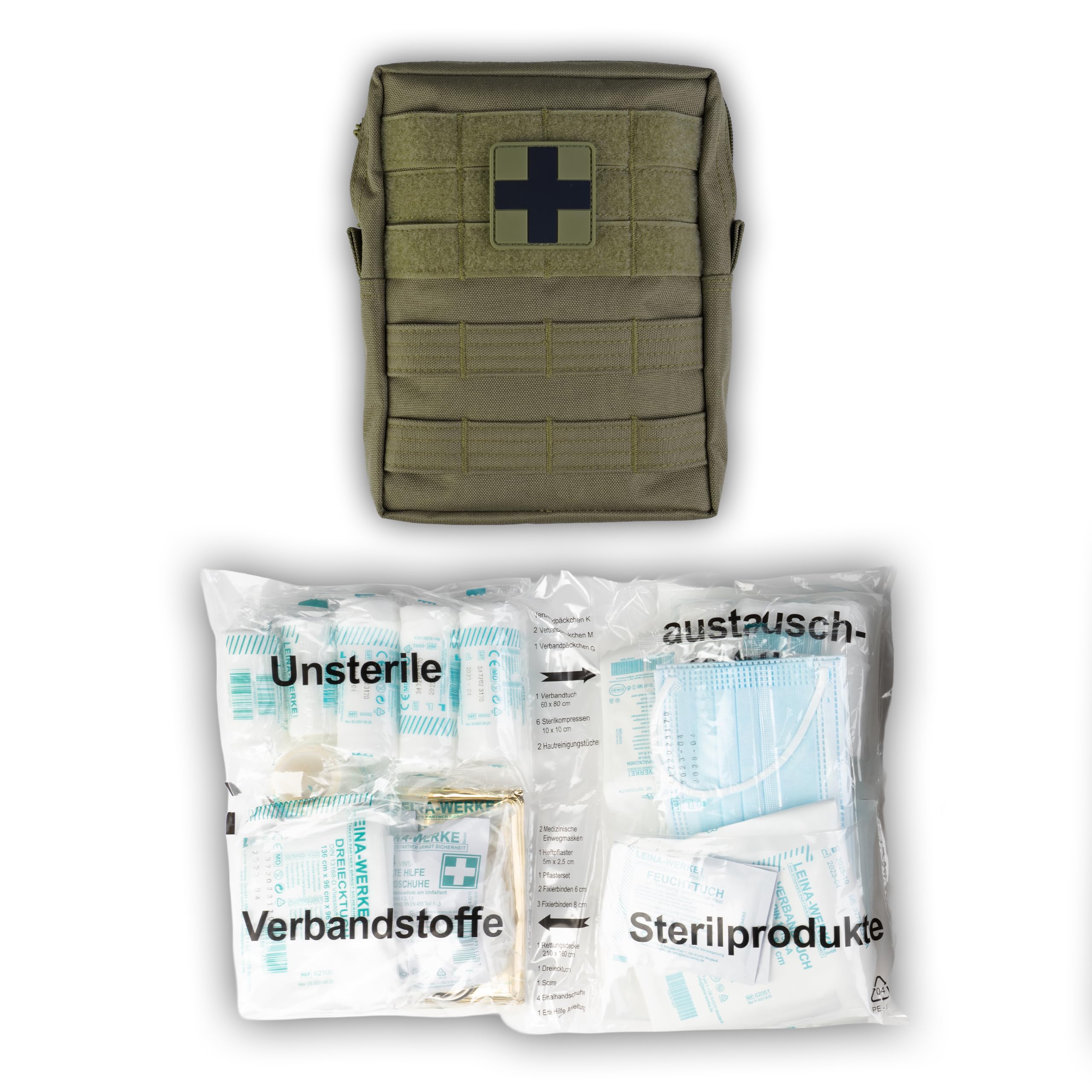 Mil-Tec Grande Kit di Primo Soccorso Leina PRO 43 Parti Oliva