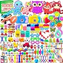 1000Pcs Kids Party Favors Bulk Fidget Toys for Goodie Bags Pinata Fillers, Treasure Box Toys for Classroom Prizes, Carnival Birthday Stocking Stuffers, Prize Box Toys for Boys Girls
