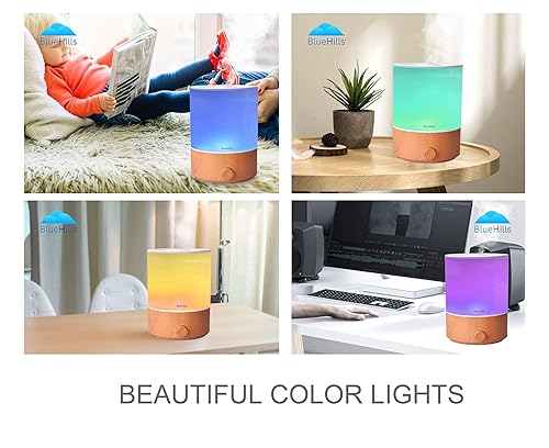 Miniatura 4 de BlueHills Juego de dos difusores de aceites esenciales grandes de 84.5fl oz y 135.3fl oz XL, combo humidificador para habitación grande con cubierta