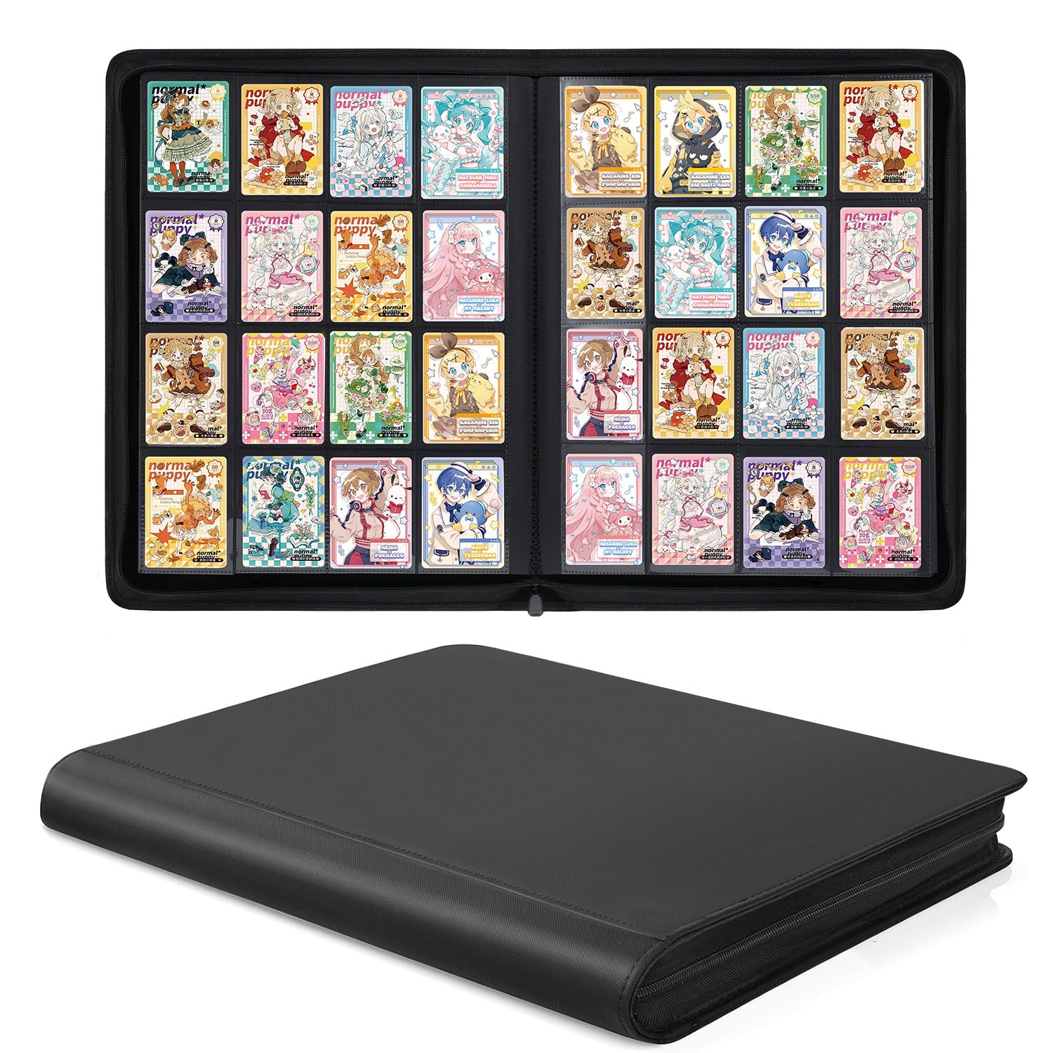 Raccoglitore a 16 tasche per 1280 carte per carte da gioco e carte sportive