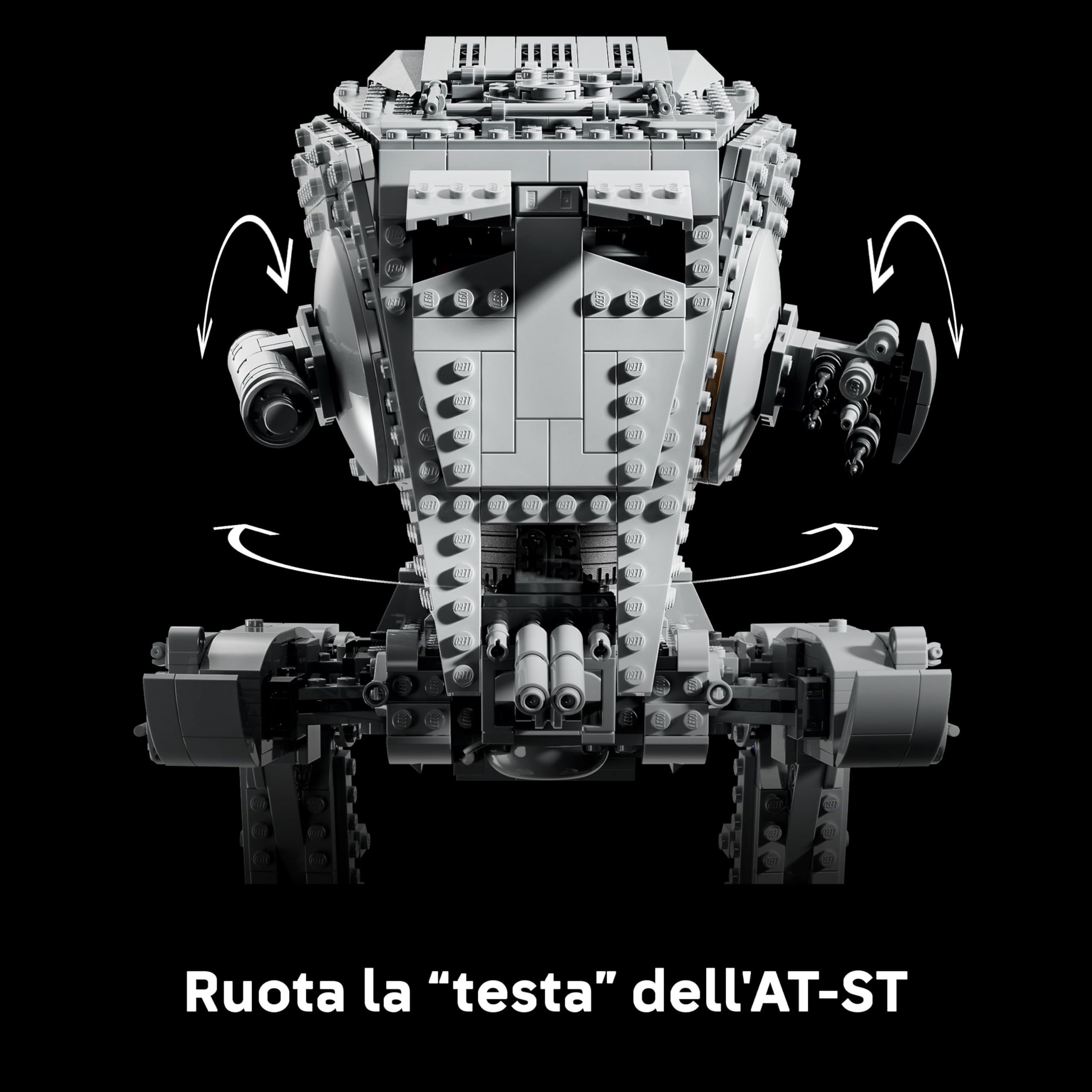 LEGO Star Wars 75417 Walker AT-ST - Set da Costruire per Adulti - Kit di Modellismo UCS da Esposizione con Minifigure e Targa Informativa - Regalo da Collezione per i Fan