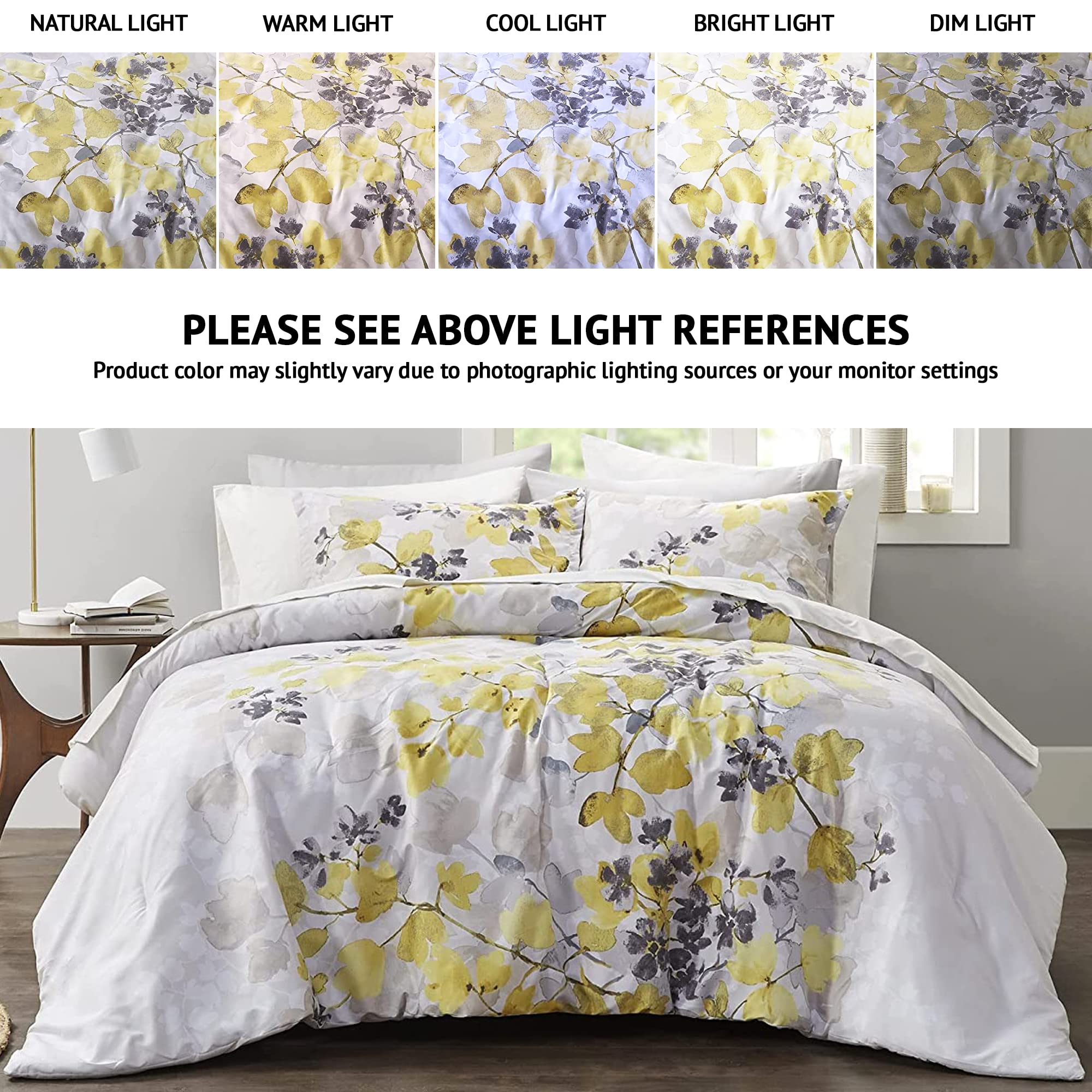 Comfort Spaces Bed in A Bag Trendy Casual Design Cozy Comforter with