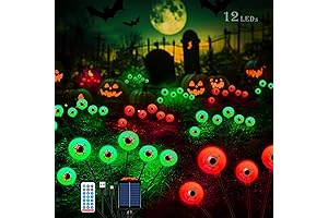 Halloween Scary Lights: Glowing Eyeball Garden Path Solar Lights