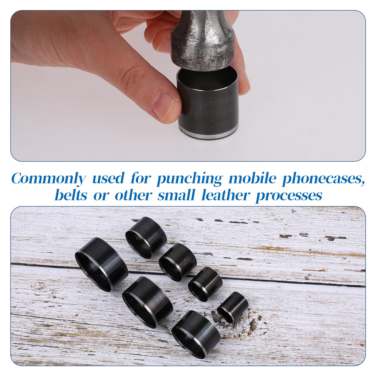 GOTOTOP Poinçon En Cuir Perforatrice En Cuir Forte Puissance De Pénétration Incisive Silencieuse