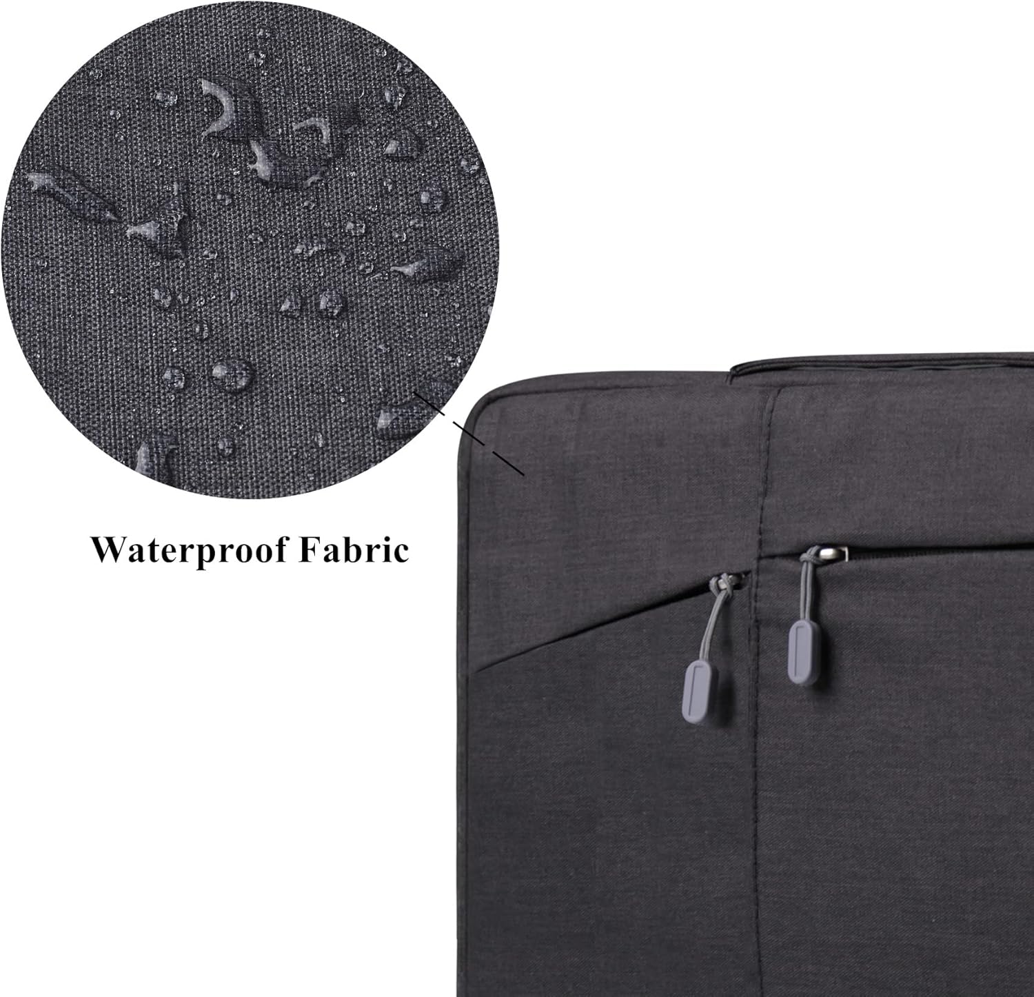 Megoo 13inch Laptop Sleeve Case with Handle for Microsoft Surface Laptop 13" 2025/7 13.8"/ 6 5 4 3 13.5"/Book 3 2 13.5", Carry Case for 13~14" Tablet Chromebook Computer(Black) - Image 5