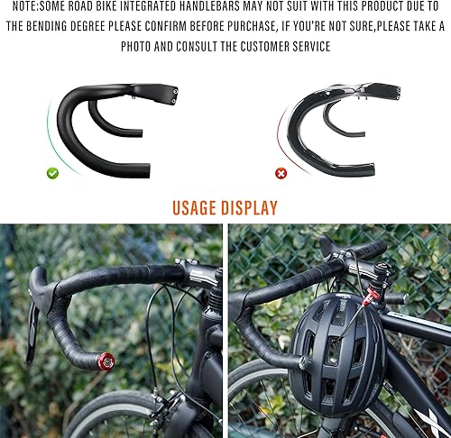 Miniatura 7 de Knog Boa 60 - Candado de cable para bicicleta, bloqueo de extremo de manillar, antirrobo para barras de bicicleta de montañacarretera (rojo)