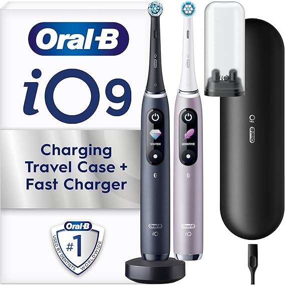 Oral-B Pro 3 2x Electric Toothbrushes For Adults, Gifts For Woen/en, 2 Handles & 2 Cross