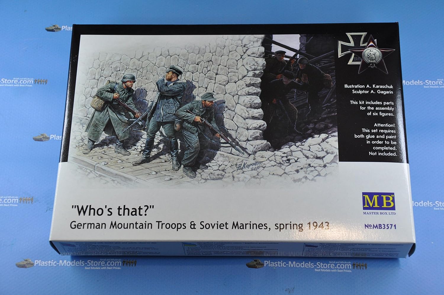 Masterbox WHO S That! 3 German and 3 Soviet Soldiers 1/35 Master Box 3571