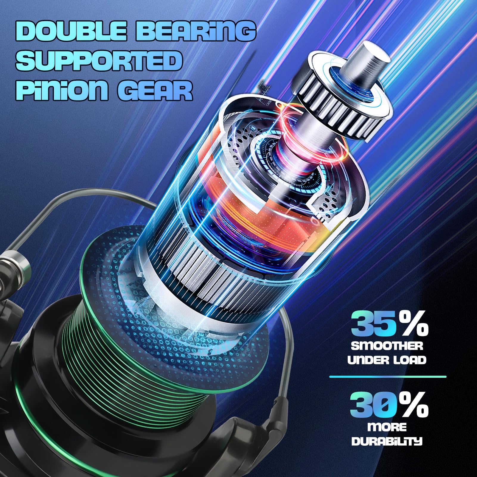 Spinnangelrolle für Salzwasser und Süßwasser, Metall-CNC-Schwenkarm-Angelrolle Hochtemperatur-Schmiedefaser-Eva 4,9:1 Übersetzung Ultra Smooth Ultra Light and Strong Forelle Barsch Karpfen