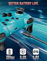 Vista 5 de Switch Pro Controller, Wireless Switch Controller for Switch 2/Lite/OLED, Bluetooth Gaming Controller with Hall Effect Joystick, Controller for