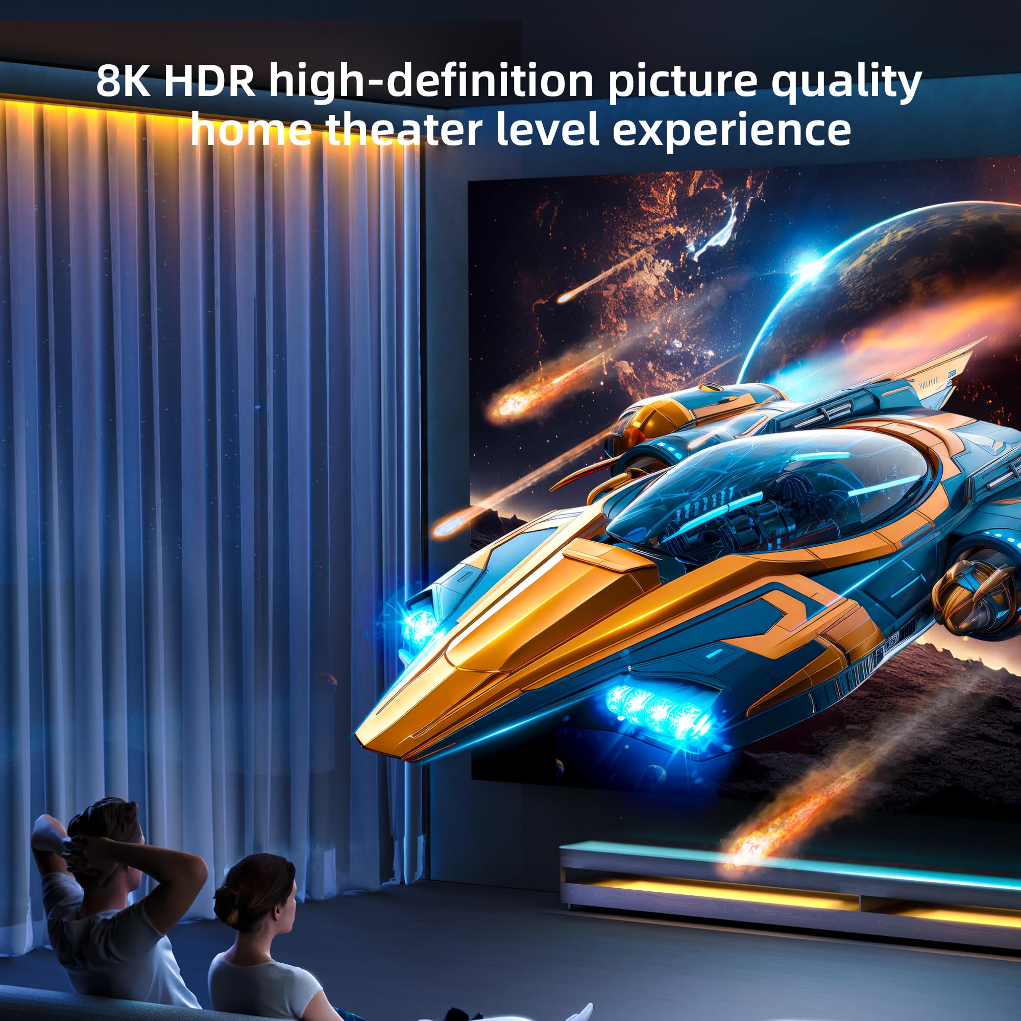 4K@144Hz HDMI 2.1 auf DisplayPort 1.4 Kabeladapter (1,8 m), 4K120Hz/8K unidirektionales aktives HDMI-Quellen-zu-DisplayPort-Monitorkabel, Konverter für Computer, PC, PS5, Xbox, Stecker auf Stecker