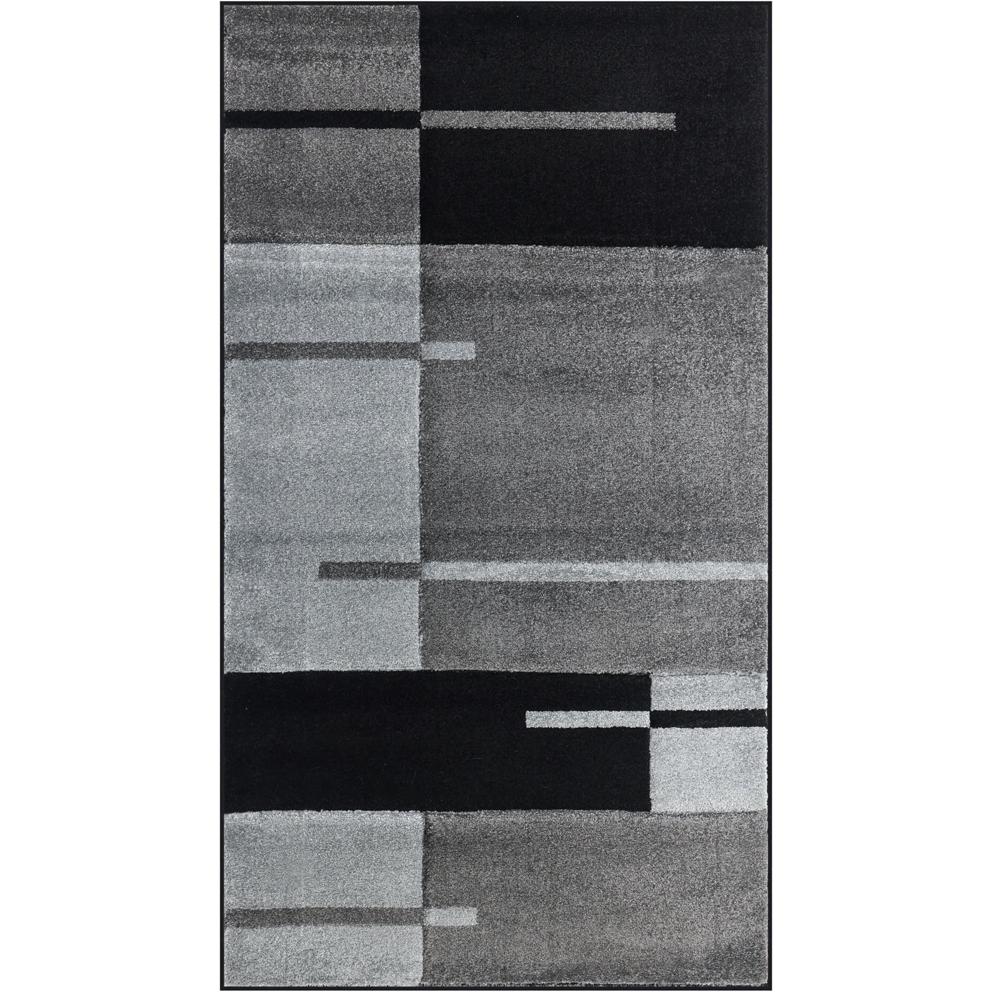 Carpetsale24 Tappeto per Soggiorno 80 x 150 cm Grigio- Design Moderno Tappeto Rettangolare a Pelo Corto per Cucina, Sala da Pranzo e Camera da Letto, Morbido e Facile da Pulire