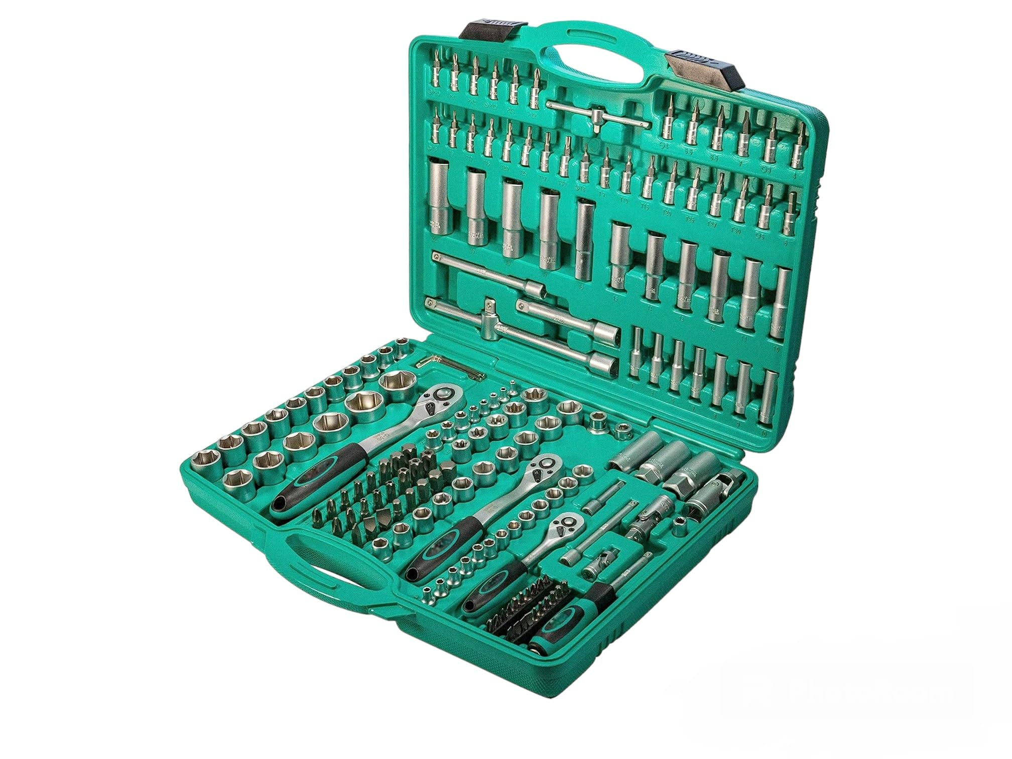 Set Chiavi a Bussola Valigetta chiavi a cricchetto assortimento attrezzi 171 pezzi bussola con Attacco misto 1/4", 3/8" e 1/2" per Riparazione Auto Strumenti di Installazione per la Rimozione
