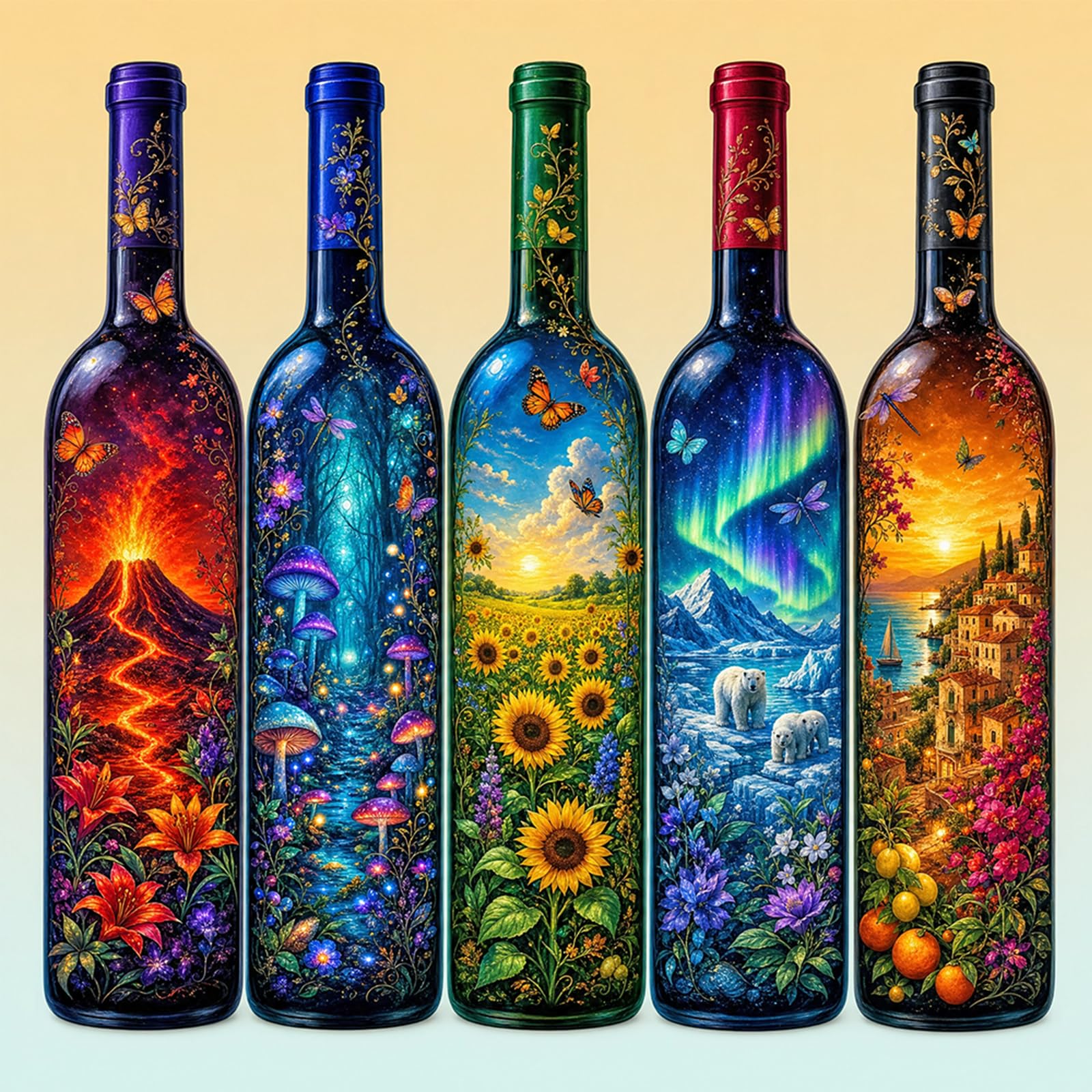 POETRYDRAW Outdoor Scenes DIY 5D Full Round Drill Diamond Art Painting Gem
