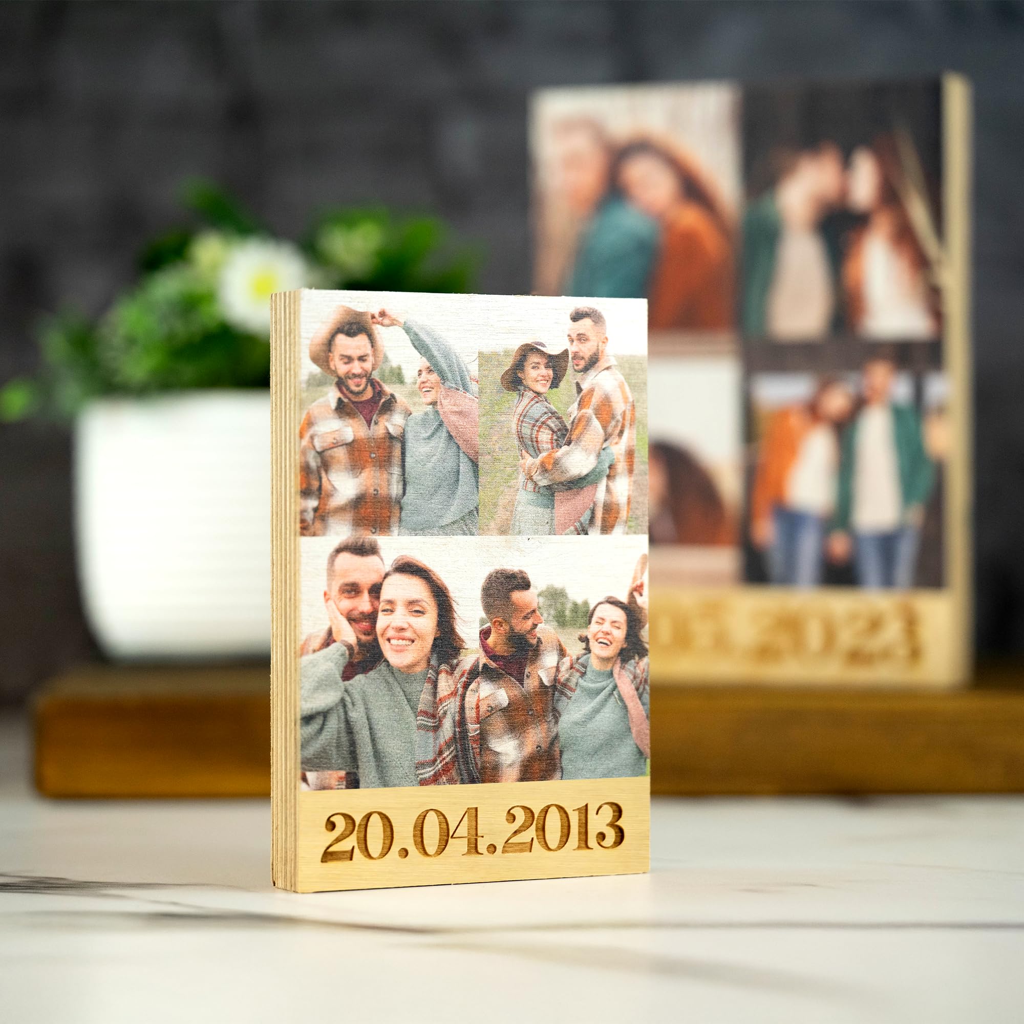 So Bespoke Personalised Custom Couples Wooden Photo Block Your Own Photo Image Personalised Photo Housewarming Gift Idea For Couples