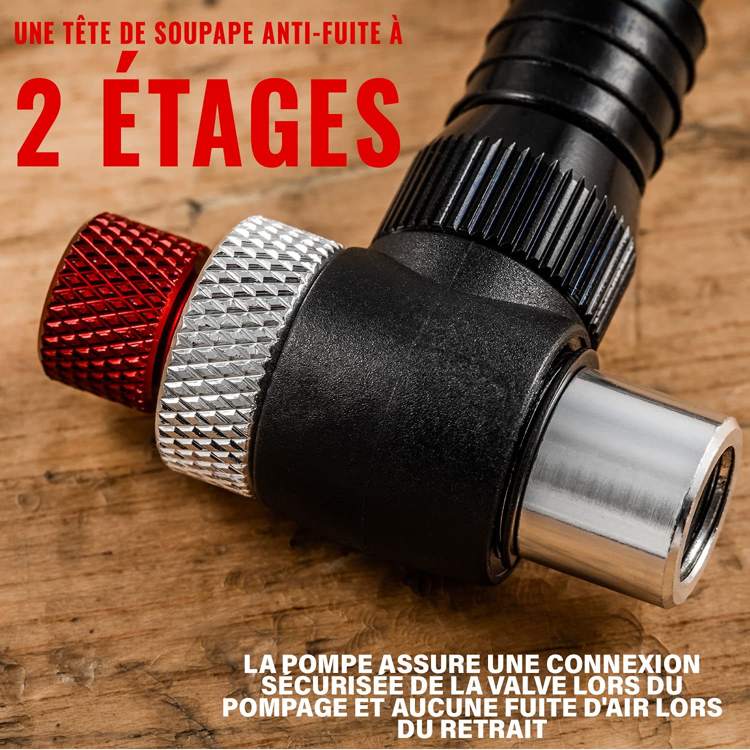 PRO BIKE TOOL Pompe À Vélo Pour VTT et Vélos De Montagne - Haute Pression 300 Psi - Pour Amortisseurs et Suspensions