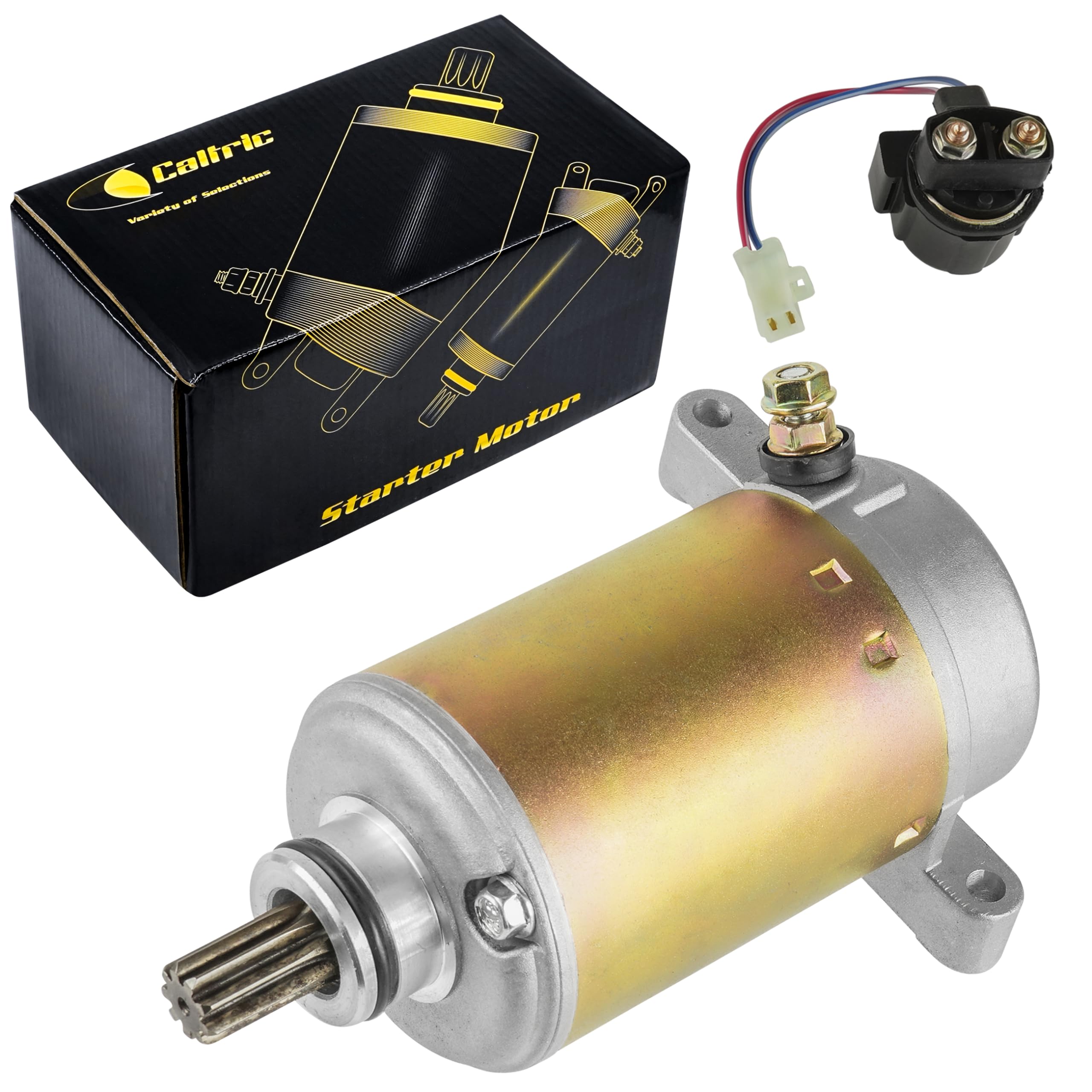 Solenoide Relè Yamaha Yfm350 Motorino Di Avviamento E Solenoide Per Yamaha Moto-4 350 YFM350 (1987-1995) - Nuovo Motorino Avviamento Yamaha Moto-4 - Foto 5