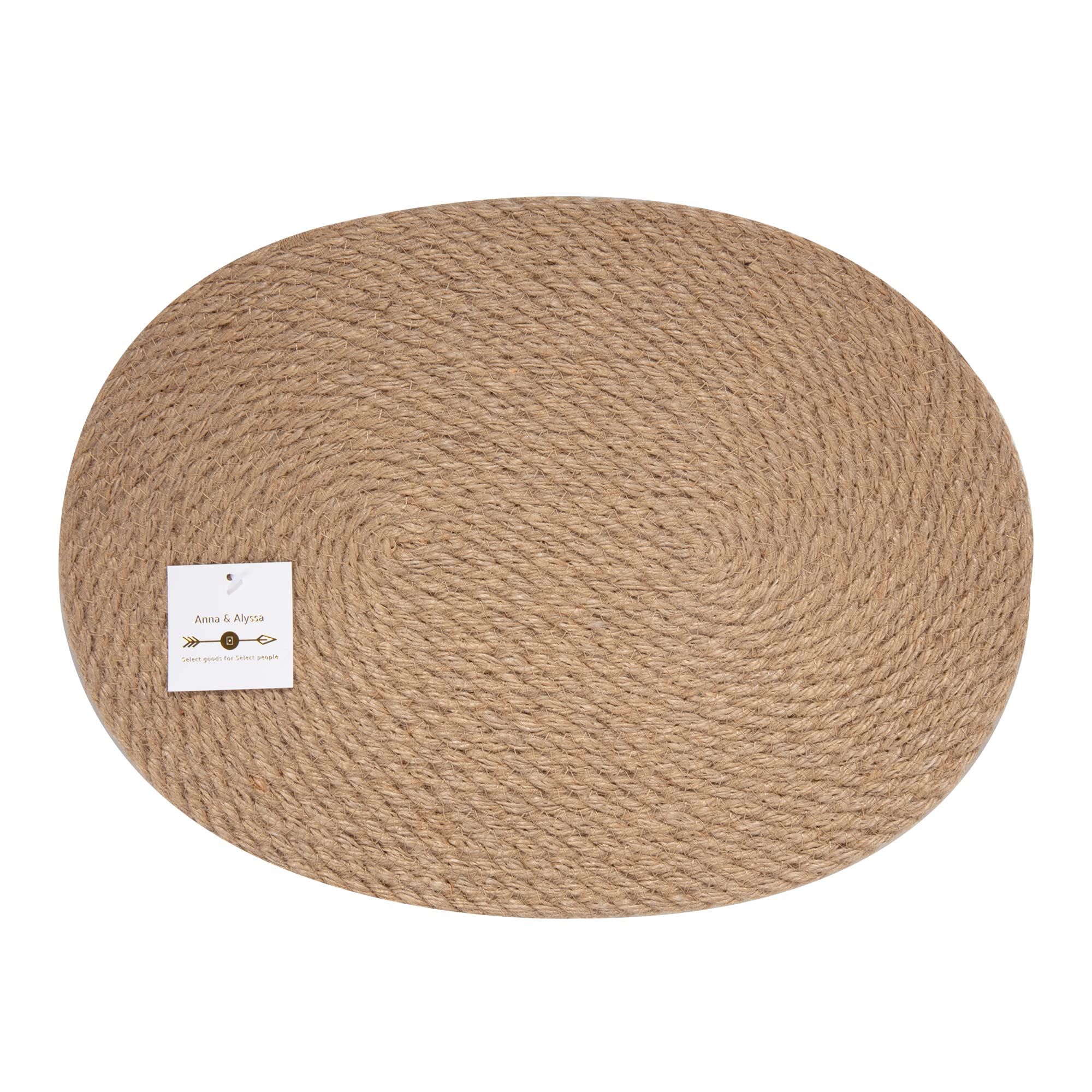 Oval Jute Dense Weave Placemat