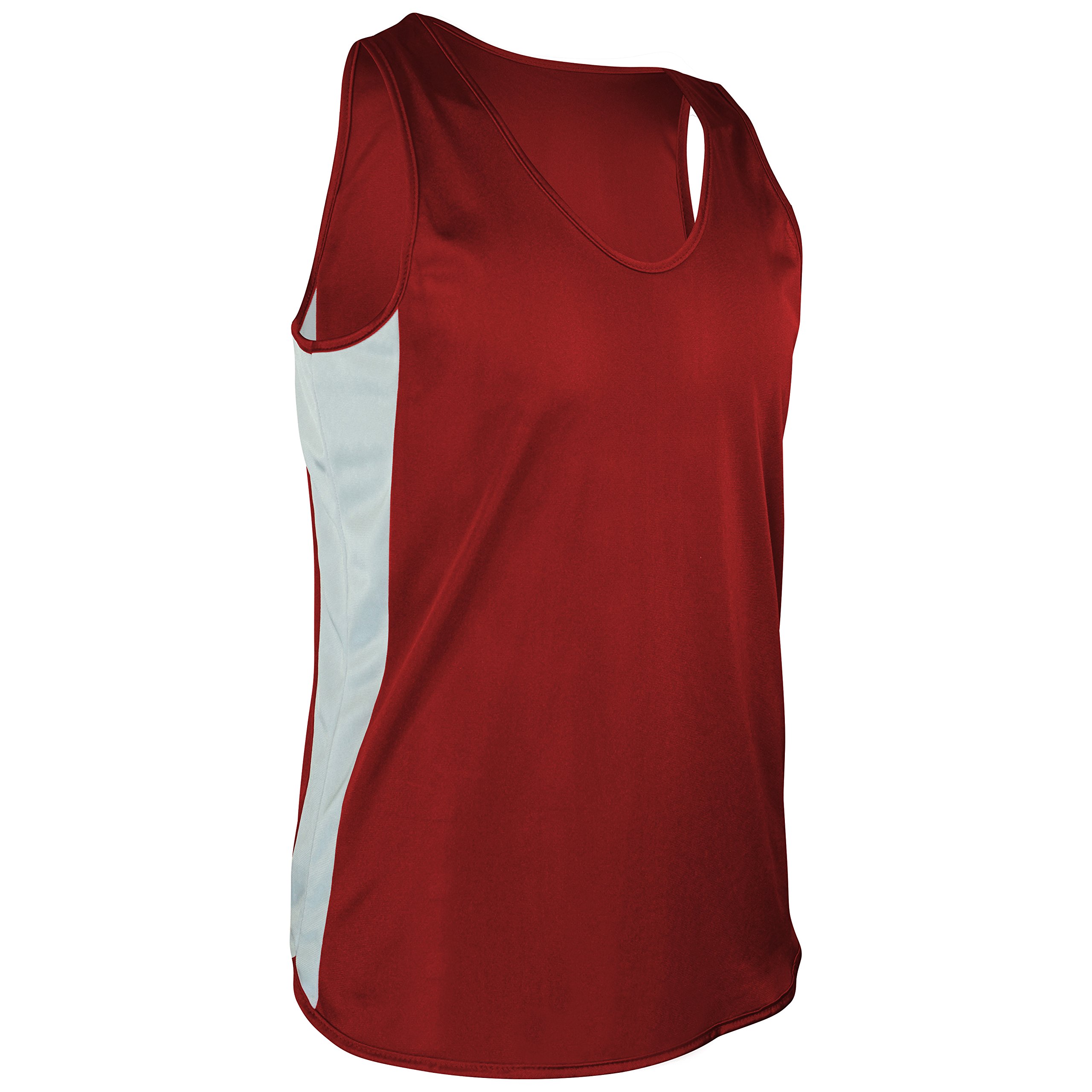 TR-980Y-CB Boy's and Girl's Lightweight Single Ply Track Singlet with Side Panels