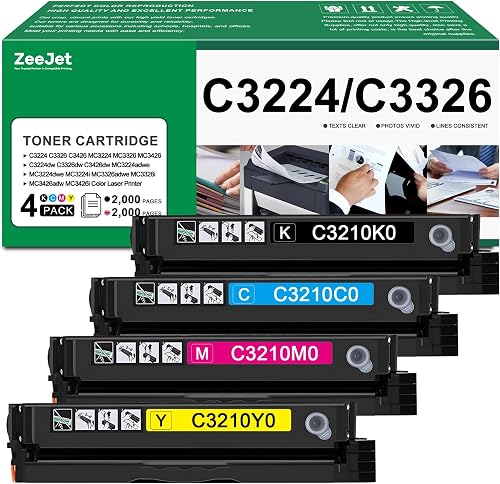 C3210 C3224 MC3224 Toner Cartridges Replacement for Lexmark C3224 MC3426 MC3326 