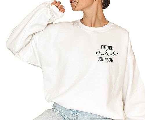 Future Mrs Sweatshirt - Fiance - Newly Engaged - Engagement Gift - New Mrs - Custom Mrs Sweatshirt - New Mrs - Honeymoon Pajamas - Wedding Gift -