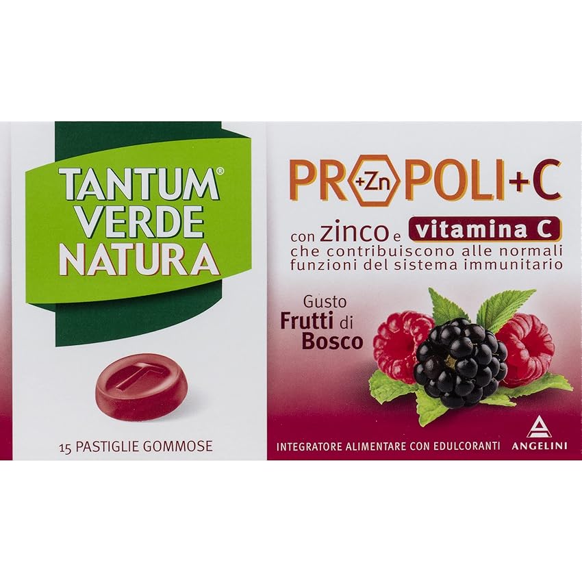 Angelini Tantum® Verde Natura Propoli+C gusto frutti di bosco