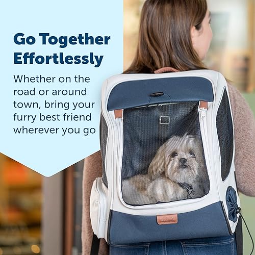 Miniatura 2 de PetSafe Mochila transportadora para mascotas Happy Ride – Perfecto para perros y gatos de hasta 20 libras – Ventanas de malla para un viaje cómodo –