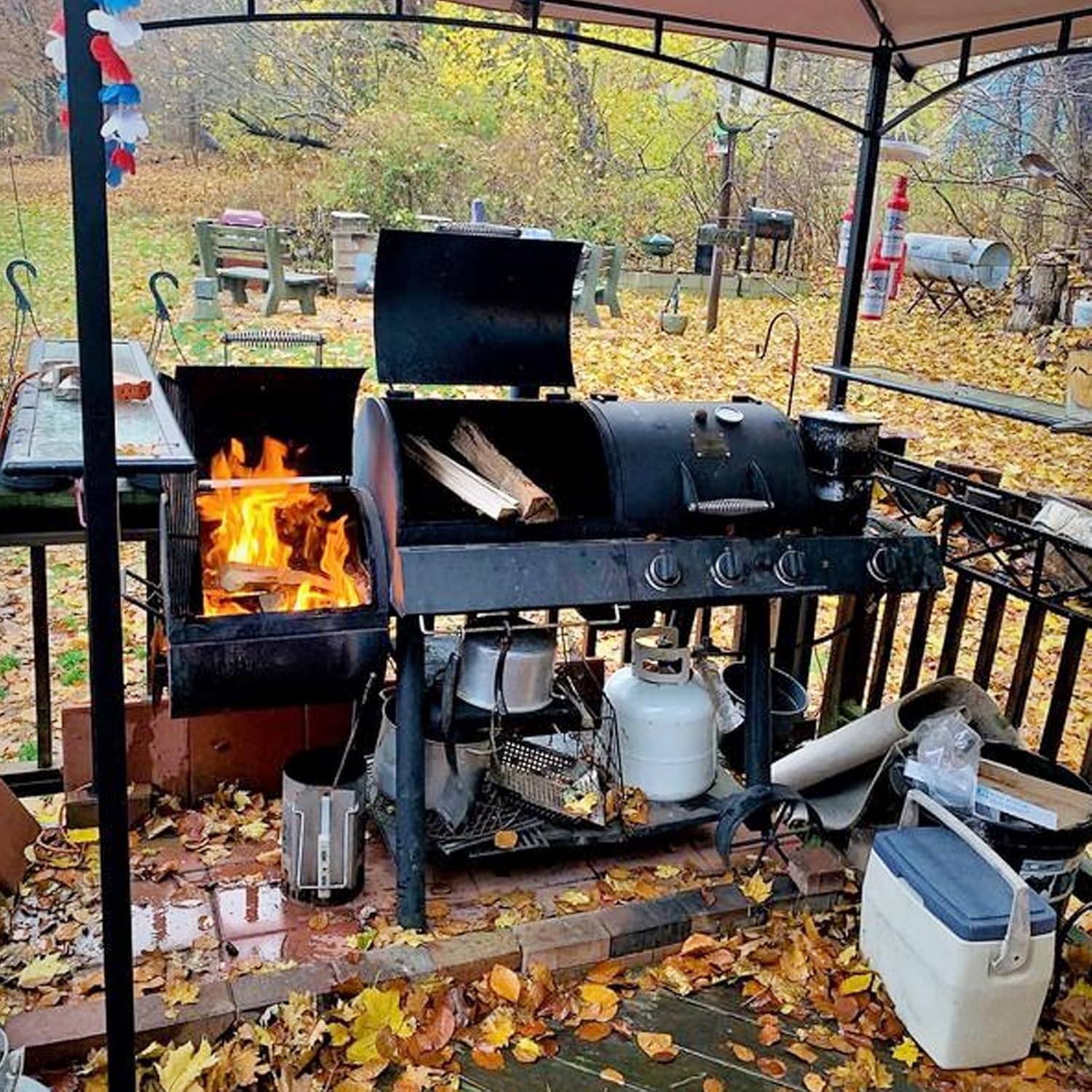 Joe Longhorn Combo Smoker Grill Combo Home Depot Smoker Grill