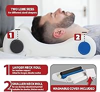 Vista 4 de Core Products Double Core Select Cervical Pillow – Orthopedic Neck Support with 4 Adjustable Rolls for Pain Relief, Alignment & Posture – Contoured