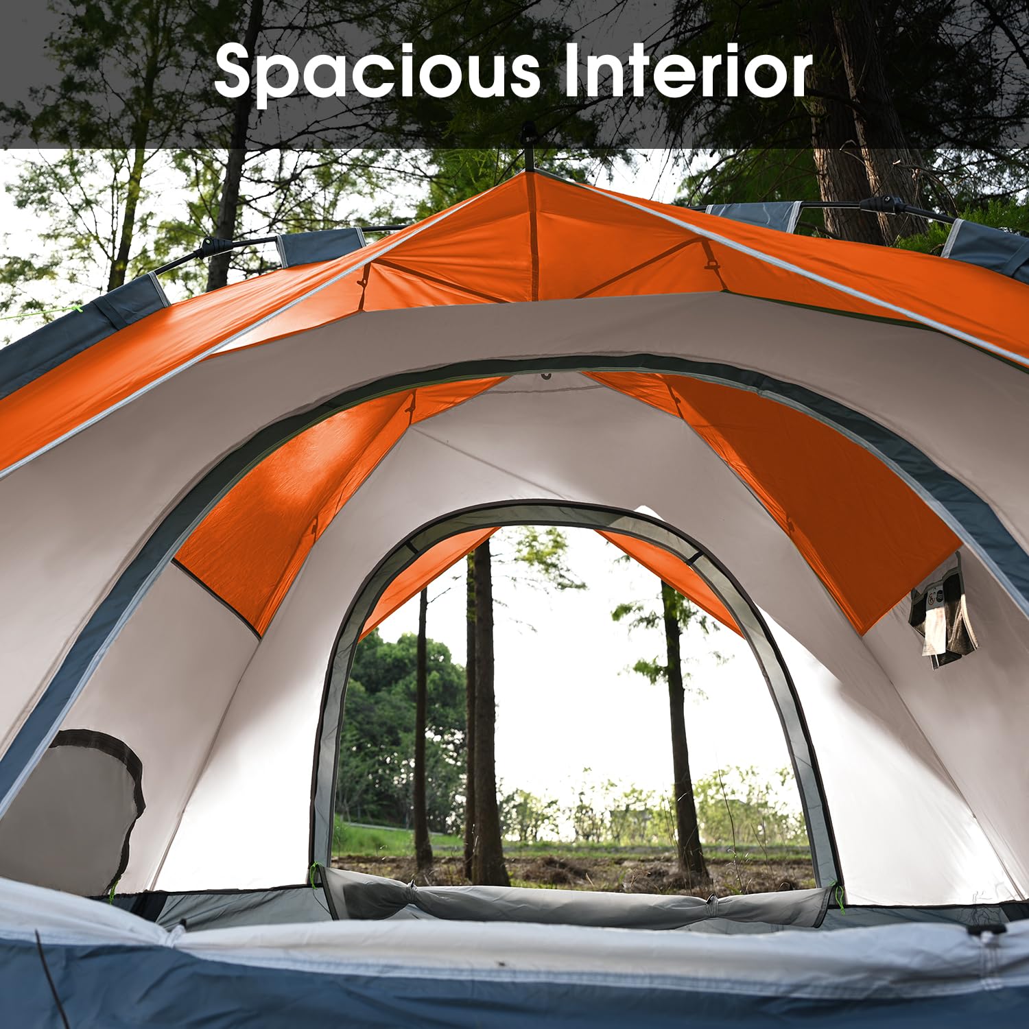 grande tente de toit Rigide XL 4-5pers A camper tent on glamping tent with pyramid house SIZE:One Size