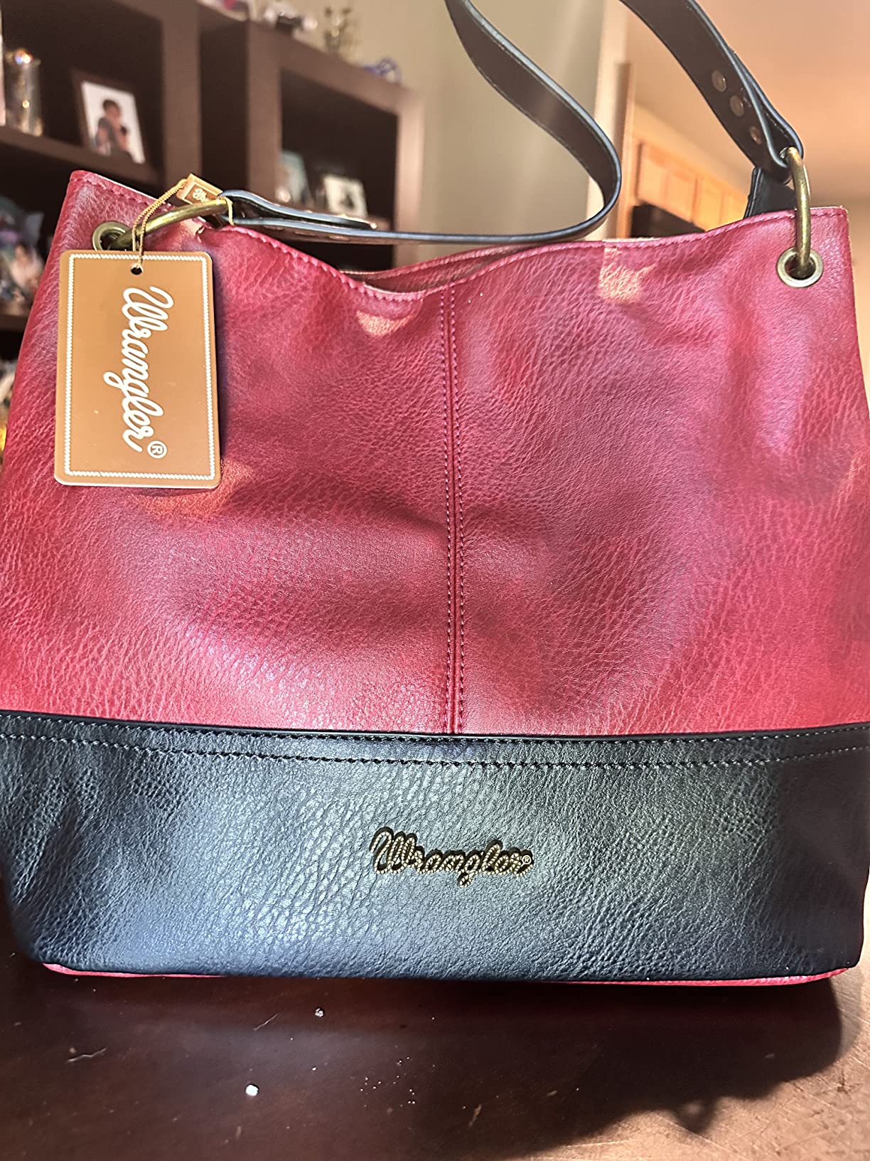 6/mo Finance Wrangler Hobo Bags for Women Vegan Leather Top Handle