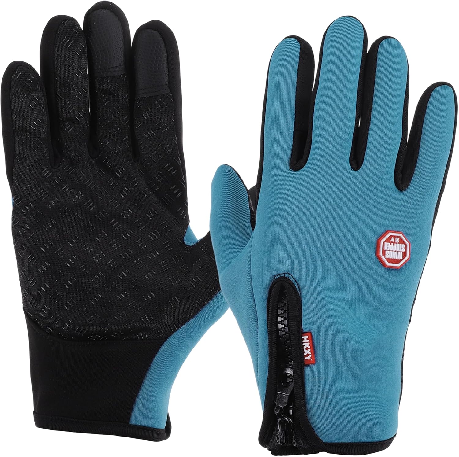 Winter Cycling Gloves Windproof Touchscreen Thermal Gloves Windproof Warm Bicycle Gloves 1 Pair
