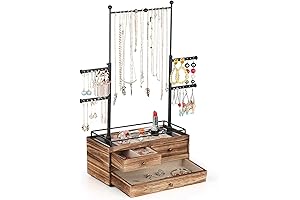 Multi-Tier Jewelry Organizer with Necklace Hanger