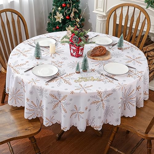 Miniatura 2 de Siilues Mantel navideño 002 (70 x 70 pulgadas, redondo)