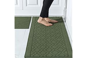 COSY HOMEER: Super Soft & Cozy Green Kitchen Rug for a Refreshed Kitchen