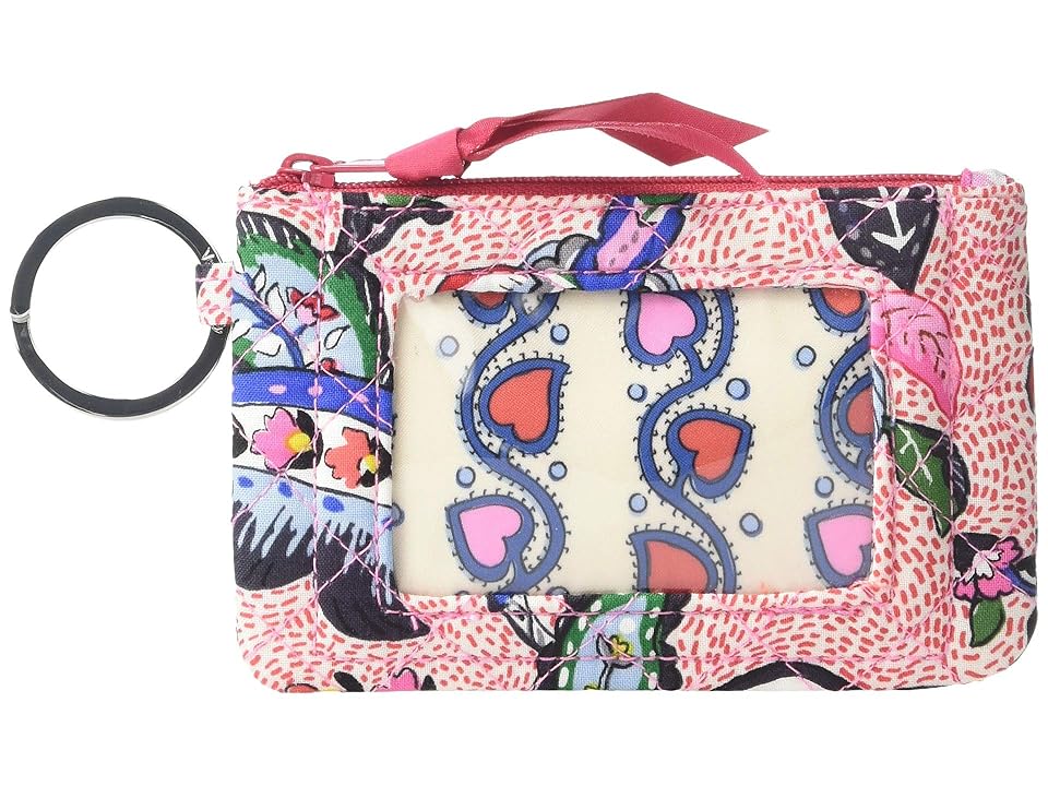 

Vera Bradley Iconic Zip ID Case (Stitched Flowers) Wallet, Multi