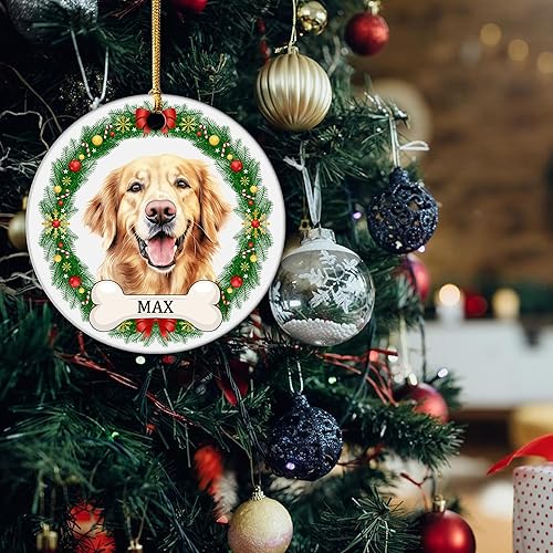 Miniatura 4 de Adornos de Navidad personalizados con foto de perro, nombre personalizado de mascota y foto, adorno de árbol de Navidad, regalo de primera Navidad,