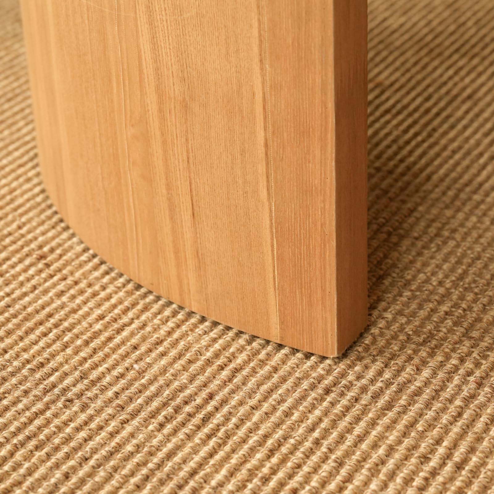Couchtisch rund 2er Set, Flache Platte, Ø80/46cm, Natur | Wohnzimmertisch rund, Satztisch, Couchtisch Set, platzsparend ineinanderschiebbar, flexibel einzeln oder zusammen nutzbar