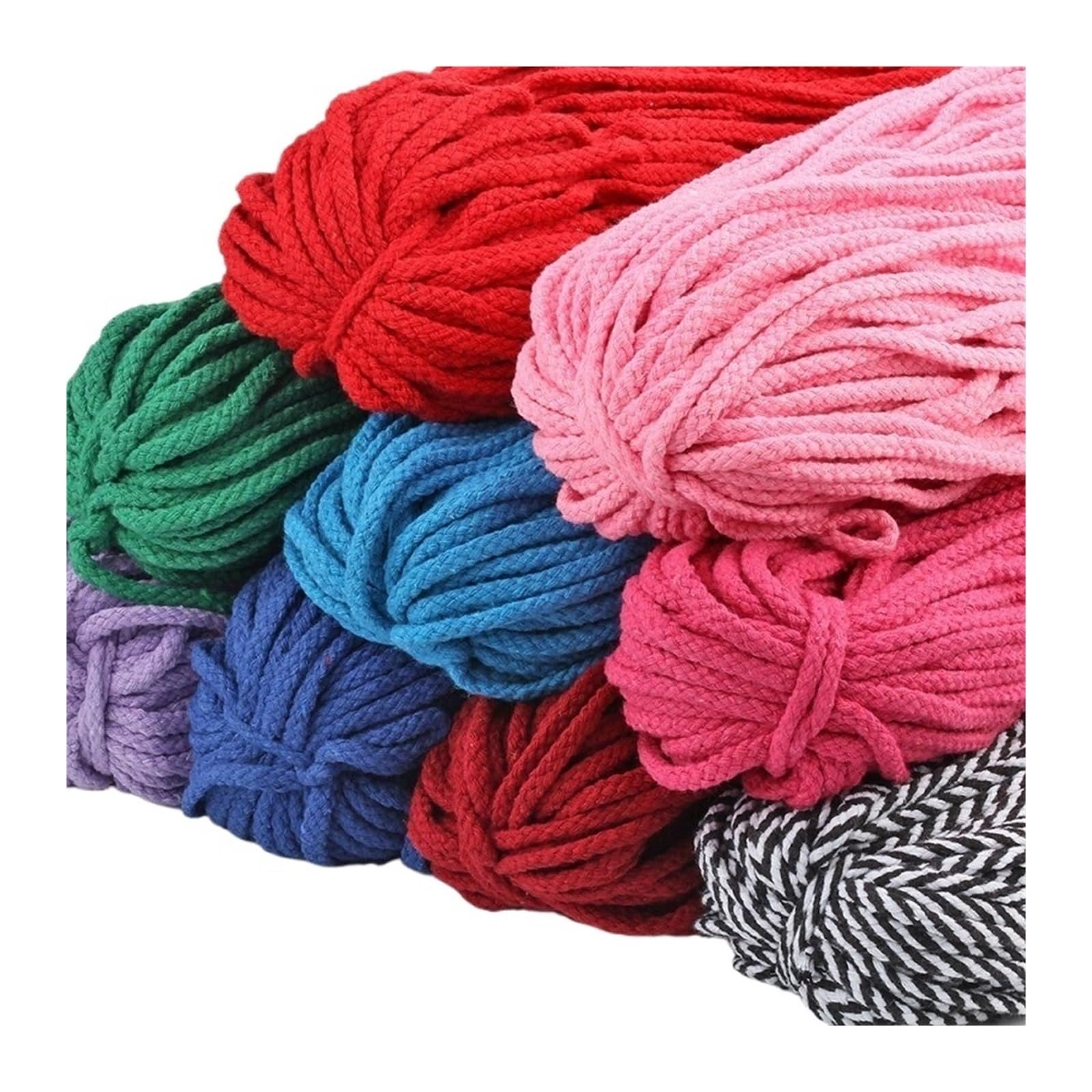 Cuerda de hilo de algodón de 5 mm, 99% cordón de algodón, 25 yardas