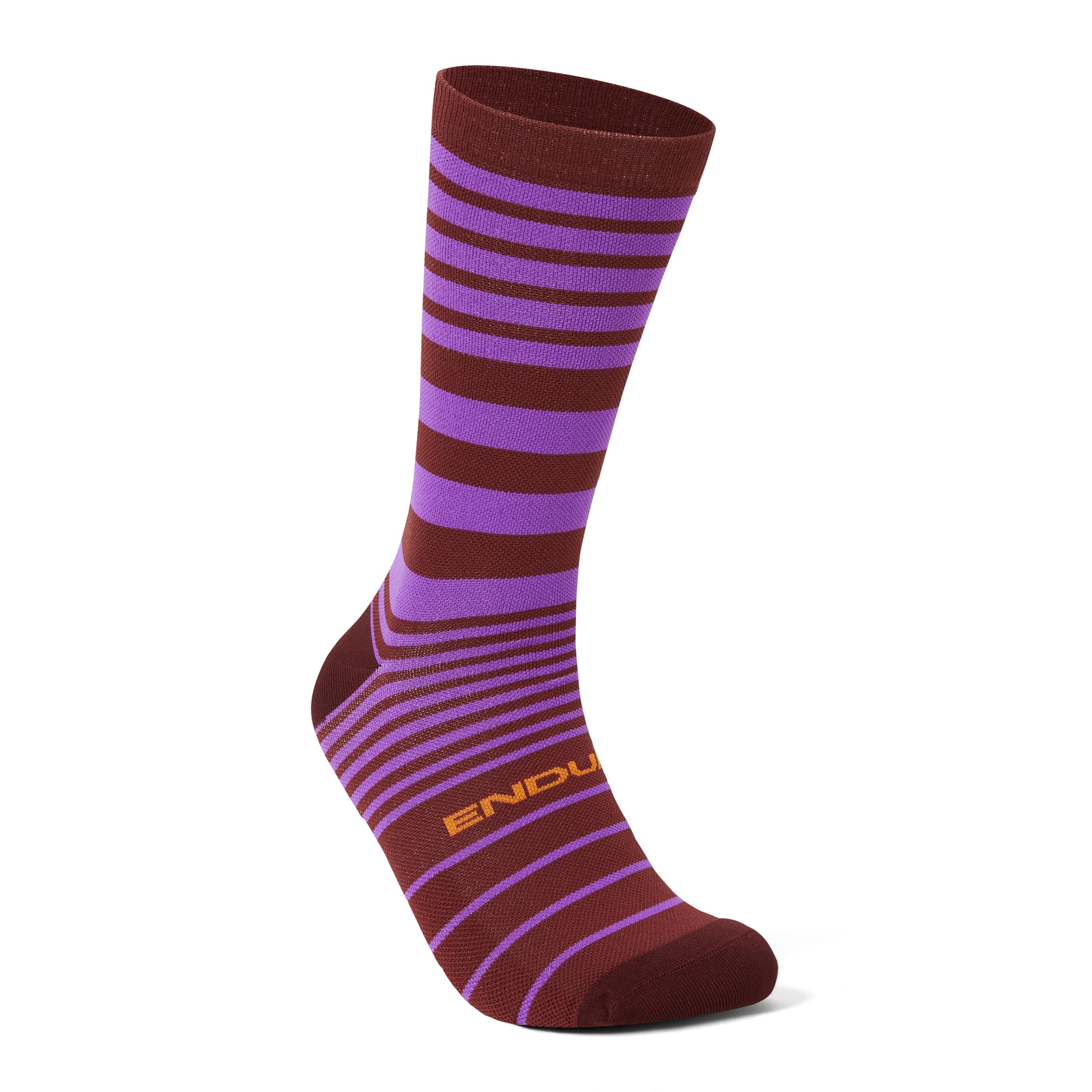 Endura Unisex-Adult Graphic Road Cycling Socks Mahogany, S-M