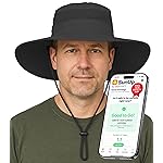 GearTOP Safari Hat for Men Sun Hats for Women UV Protection UPF 50+ Fishing, Gardening, Hiking Hat (22-23 1/2) Dark Grey