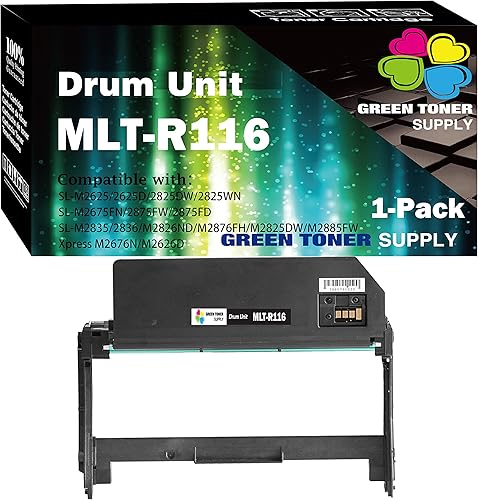 GTS Paquete de 1 unidad de tambor compatible con (tambor) MLT-R116 R116 DR116 DR116 de repuesto para impresora Xpress SL-M2835DW M2885FW M2875FW disponible en Yaxa El Salvador