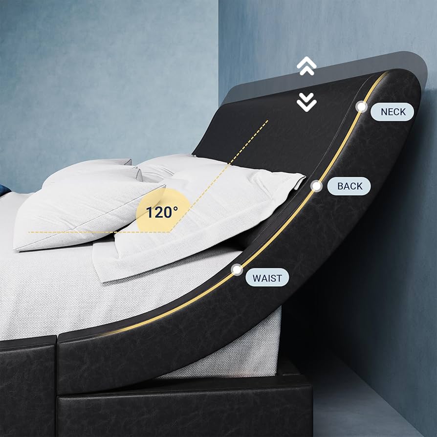 ラグシート/サイズ：220x295cm。 Queen1. Allewie Upholstered Queen Size Platform Bed Frame Modern Low