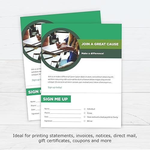 Miniatura 8 de PrintWorks Papel perforado horizontal profesional de 3 58 pulgadas, 8.5" x 11" - Perfecto para W-2, 1099 y uso de declaraciones - Hecho en los