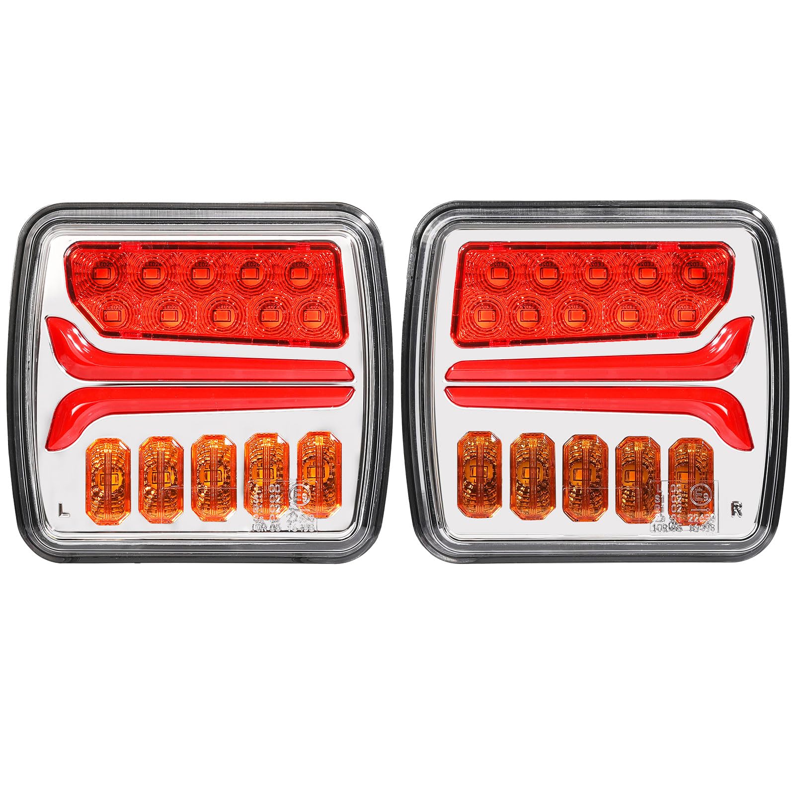 SPARKMOTO 2 X Fanali Posteriori LED Per Rimorchio - Impermeabili IP67, 12V, Omologati ECE - Per Trattori E Agricoltura - Foto 6