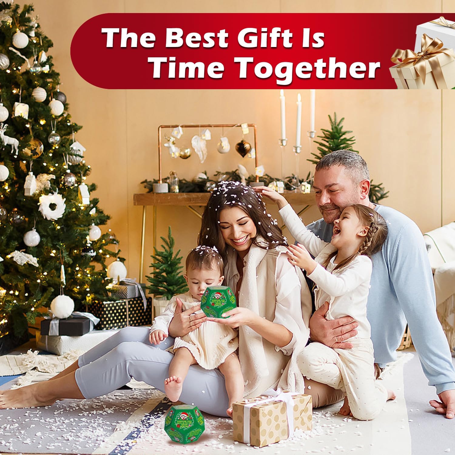 Santa Swap Gift Exchange Dice, Exchange Party Game Dice, Christmas Hilarious Stocking Stuffers Gift Exchange Dice Games for Family Party, Gifts for Xmas, Birthday, Party and Family Night, Holiday