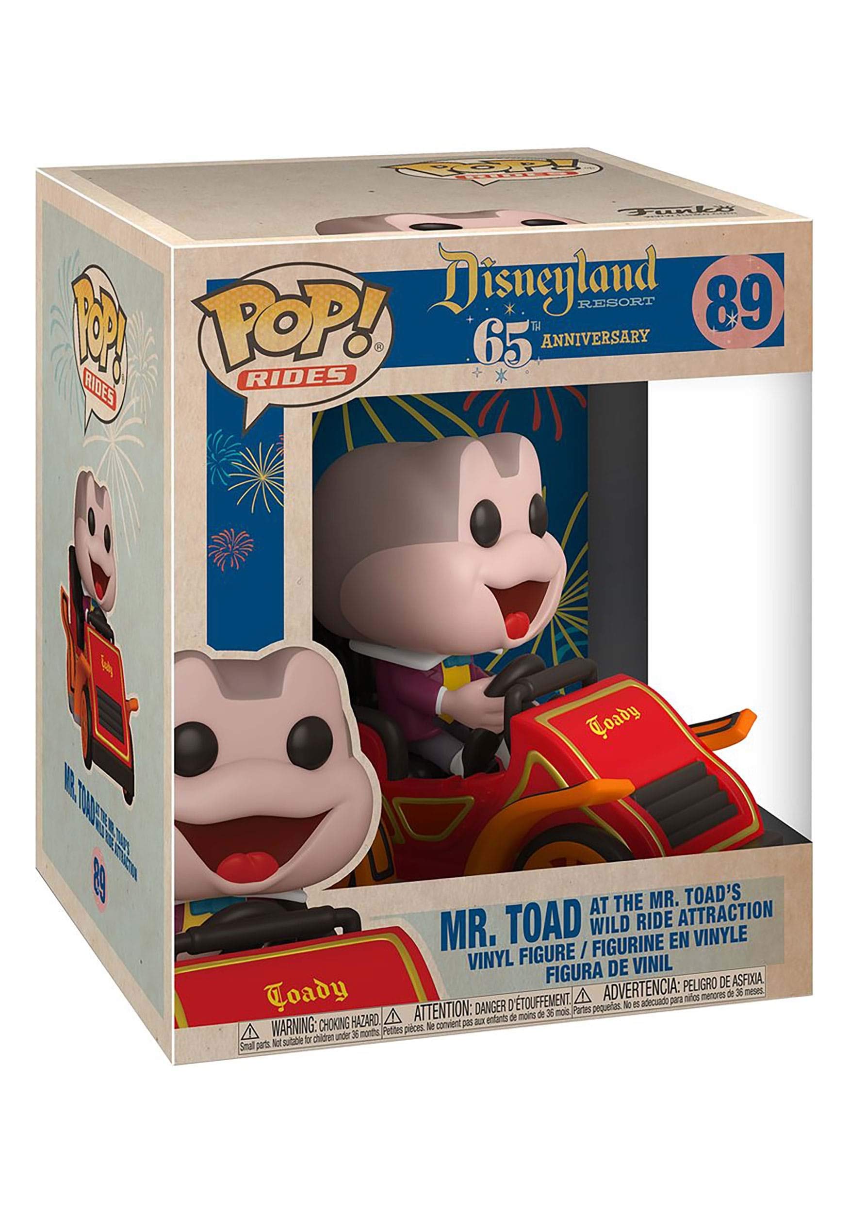 Disney - FUNKOPOP ファンコ ディズニーランドパーク トード氏 フィギュア Amazon | FUNKO POP! RIDE: Disney 65- Mr. Toad in Car